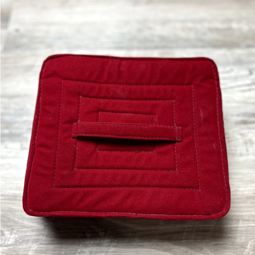 Malani Jewelers Romantic Red Velvet Jewelry Travel Case Organizer Glam
